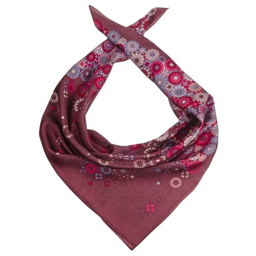 фото Платок dr.koffer s810704 100% шелк коричневый / красный