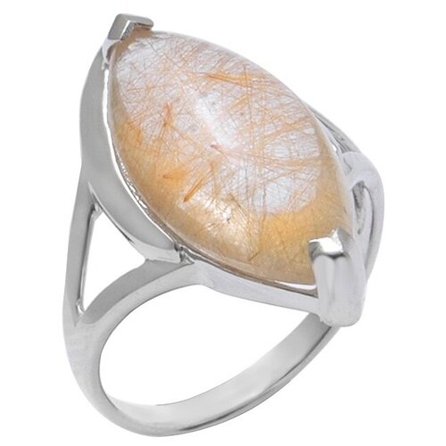 фото Balex кольцо 1410931597 из серебра 925 пробы с рутиловым кварцем природным, размер 17