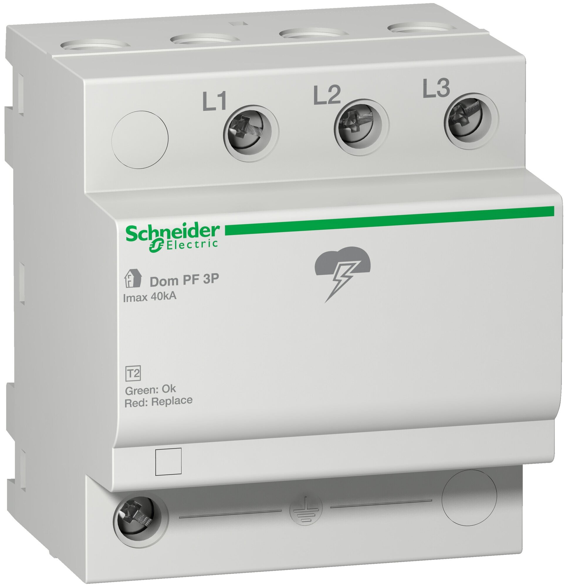 SE Домовой Ограничитель перенапряжения PF 40КА 3П 230/400В, Schneider Electric, , 16374