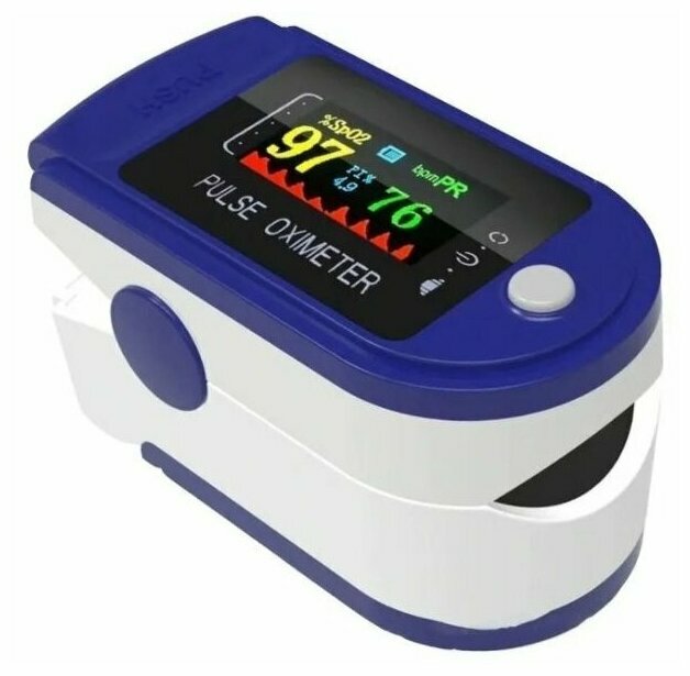 Пульсоксиметр LK-88 для измерения кислорода в крови Fingertip Pulse Oximeter + Батарейки в подарок