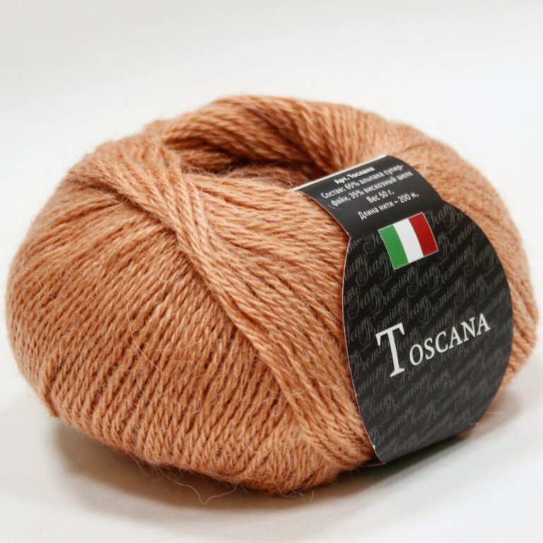 Пряжа Seam Toscana 12 Сеам Тоскана, 65% альпака суперфайн 35% вискозный шёлк, 50 г, 200 м, 1 моток