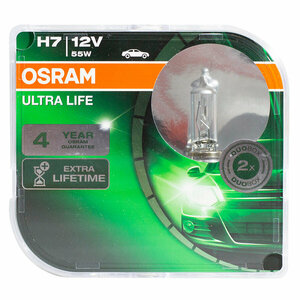 К-т ламп H7 12V 55W PX26D ULTRA LIFE, OSRAM 64210ULTHCB (1 шт.) — купить в  интернет-магазине по низкой цене на Яндекс Маркете