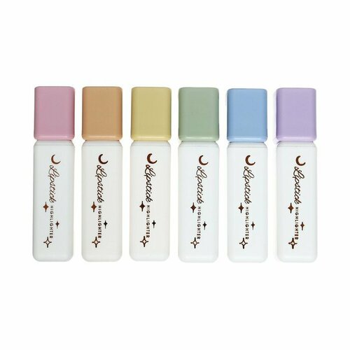 Набор маркеров-тестовыделителей 6 штук 6 цветов Помада 1116₽