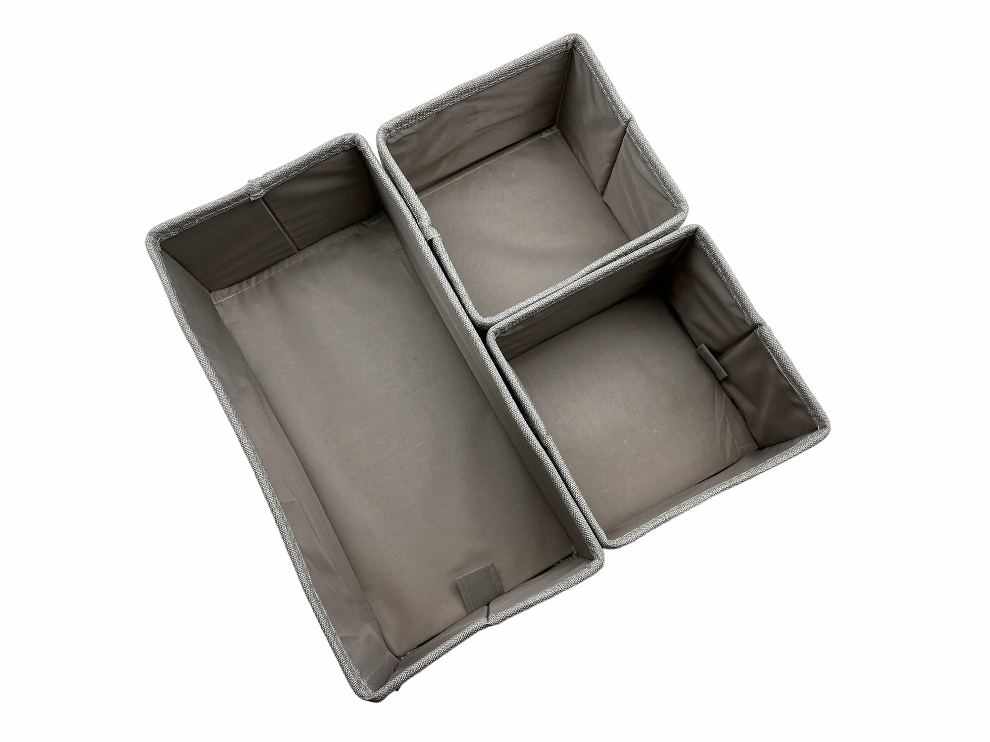 фото DRAWER ORGANIZER 3-SET BEIGE / Органайзер в шкаф набор из 3 бежевый