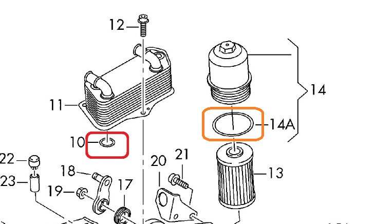 Уплотнительное кольцо VAG N91084501