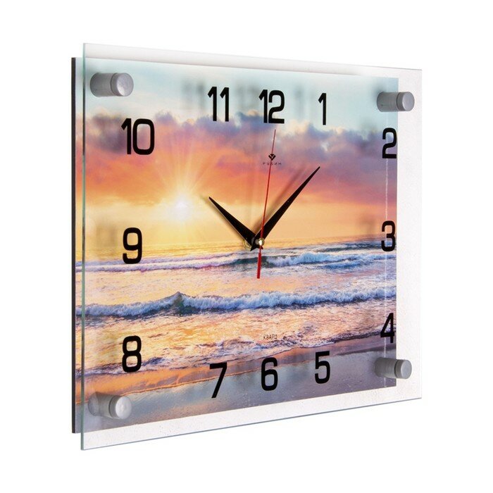 Часы настенные, серия: Море, "Морской рассвет", 25 х 35 см 10112628