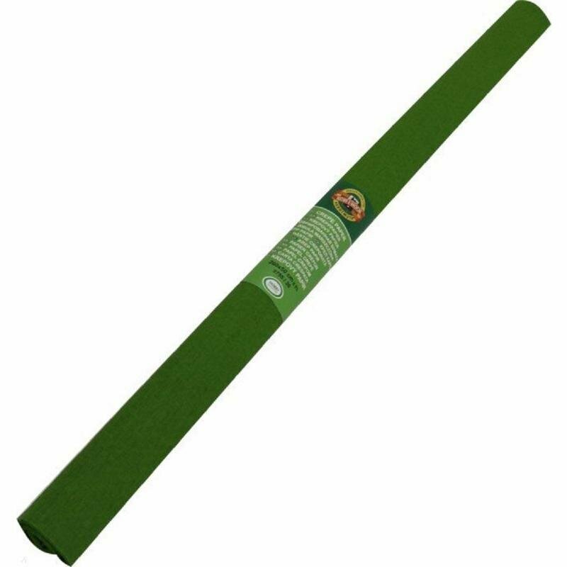 Бумага крепированная Koh-I-Noor в рулоне 2000х500 мм темно-зеленая, 1618065