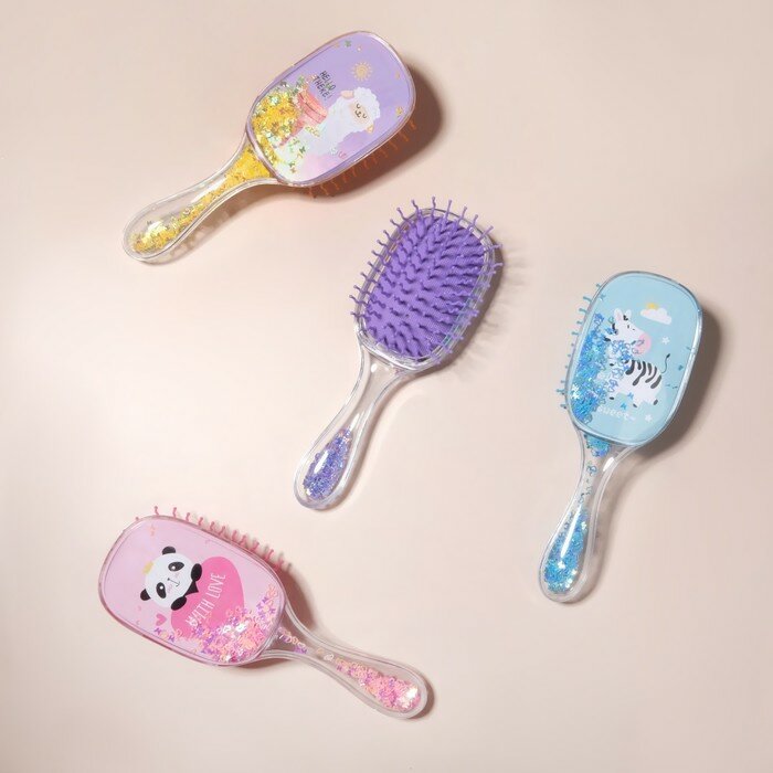 фото Queen fair Расчёска массажная, широкая, 6 × 18 см, цвет микс
