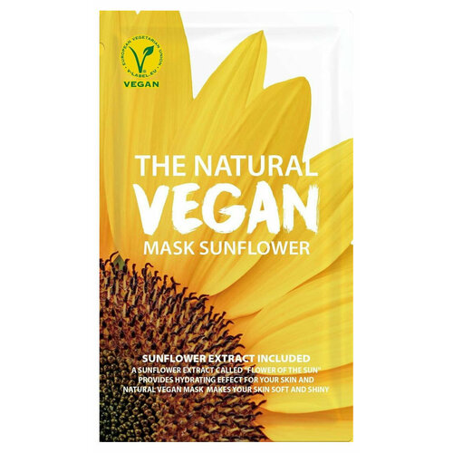 Маска для лица She's Lab The Natural Vegan Sunflower Mask с экстрактом подсолнечника тканевая, 20 мл маска для лица she s lab the natural vegan sunflower mask с экстрактом подсолнечника тканевая 20 мл