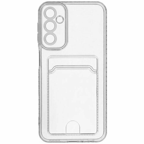 Чехол для Samsung Galaxy A24 4G Zibelino Silicone Card Holder прозрачный