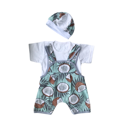 Комплект одежды  Мамин Малыш, размер 9-12 мес, бирюзовый, белый