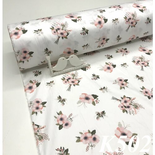 Ткань для постельного белья /Рукоделия / Ширина 160 см /Сатин / Хлопок 100% /На отрез от 1 м