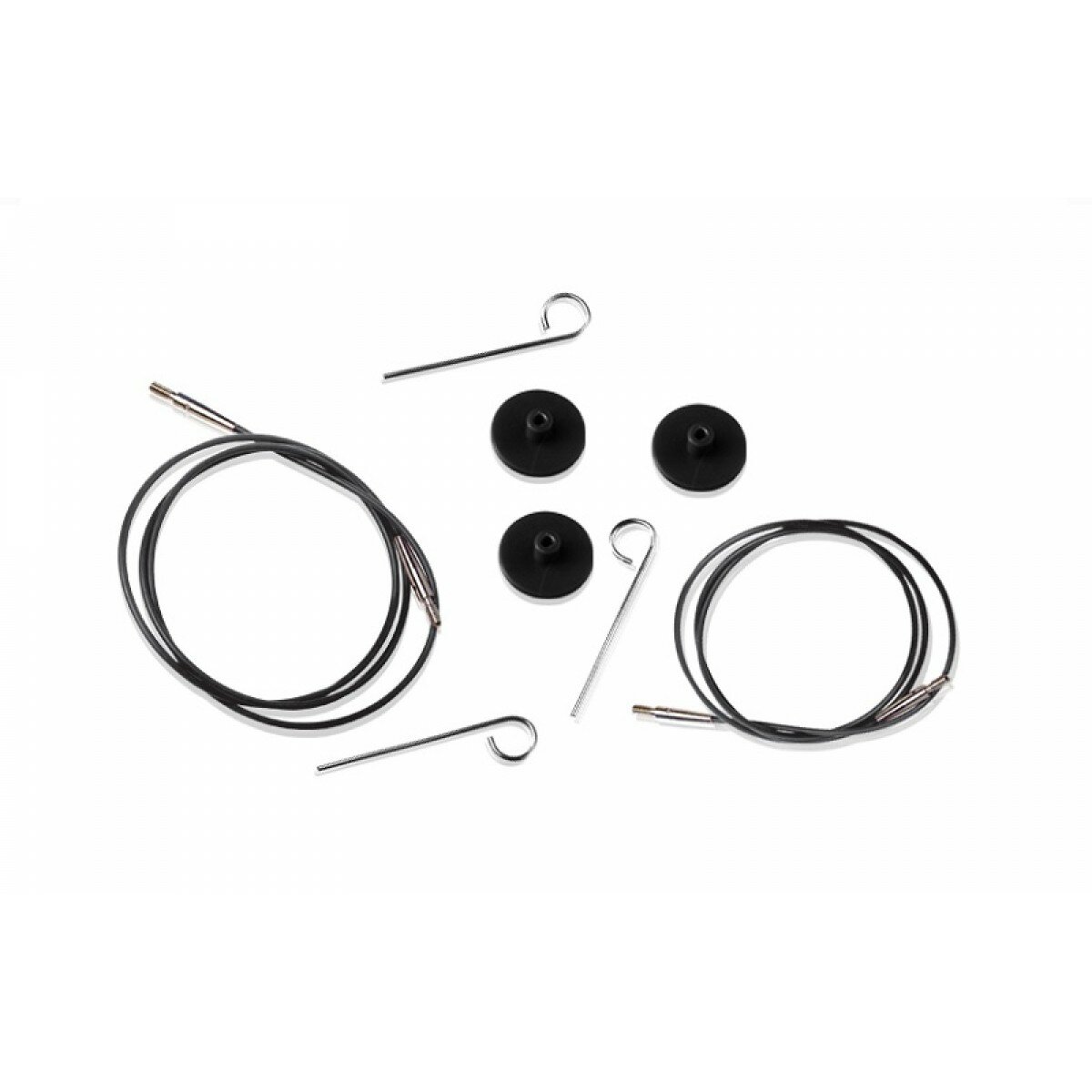 Тросик (заглушки 2шт, кабельный ключик) для съемных спиц, длина 126 (150)см, KnitPro, 10525