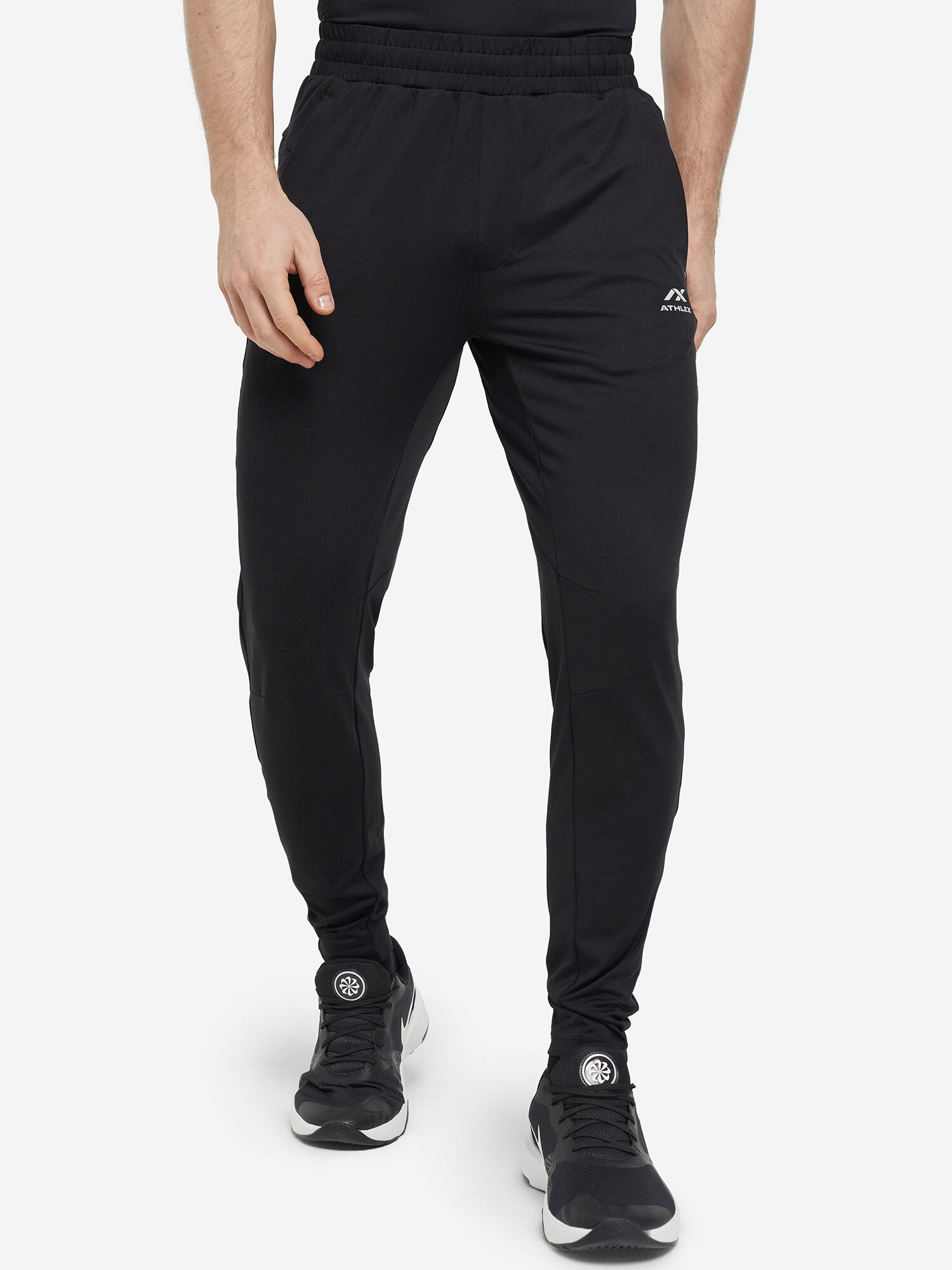 Брюки спортивные ATHLEX, размер 48, черный