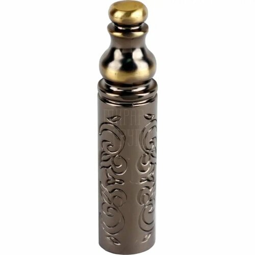 Колпачок Tupai декоративный для ввертных петель D14 верхушка фигурная (латунь+декор) античный кофе