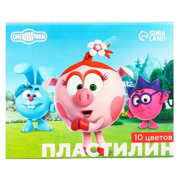 Пластилин 10цв 150г Смешарики — фото 1