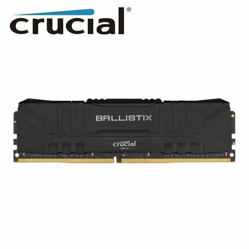 Оперативная память Crucial Ballistic Black DDR4, 16GB, 3200MHz, CL16, XMP, 1 модуль