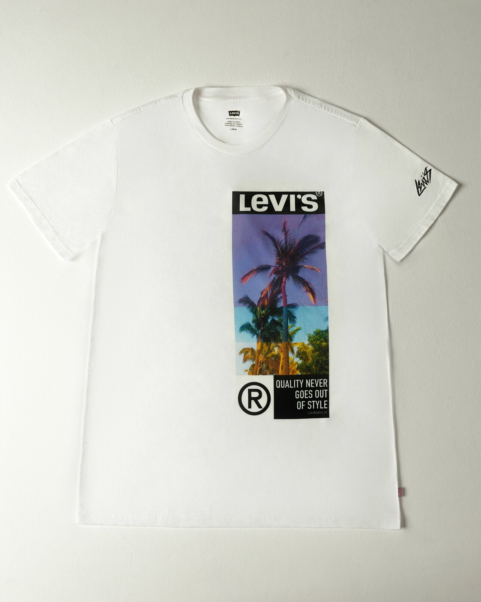 Футболка Levi's, размер L, белый — фото 1