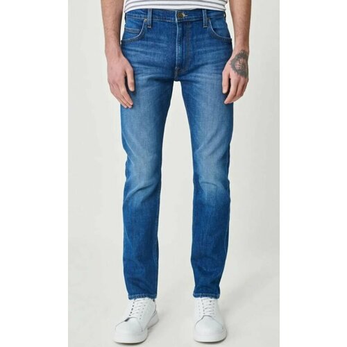 Джинсы Lee, размер W38/L30, синий джинсы зауженные lee размер w38 l30 белый