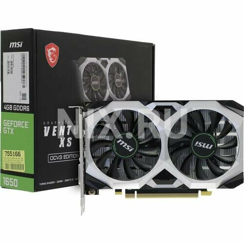 Видеокарта Msi Ventus GTX 1650 D6 VENTUS XS OCV3 1507600₽