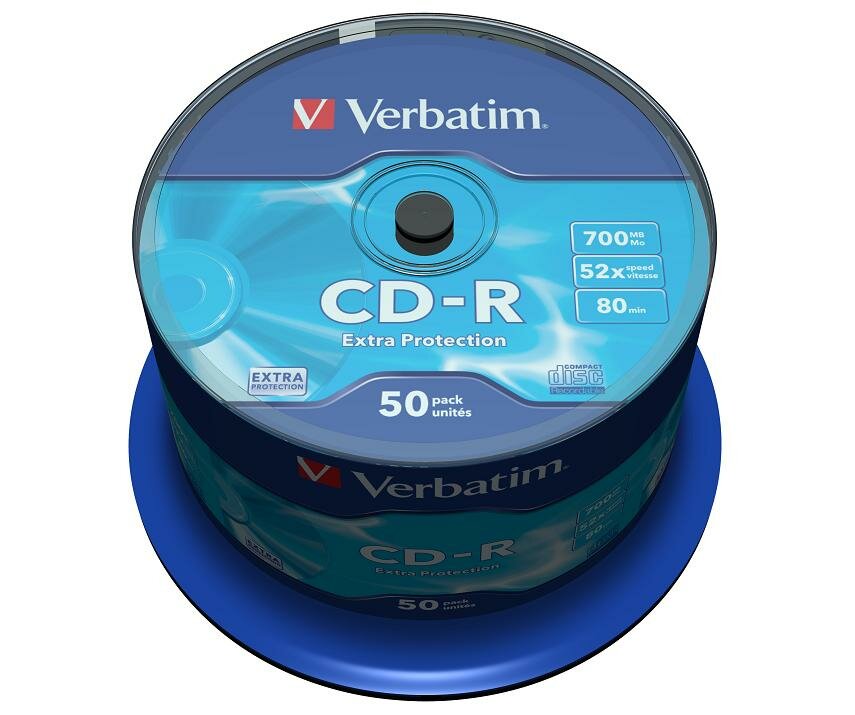 Диск CD-R 700Mb 52x VERBATIM 80min (50 шт на шпинделе)