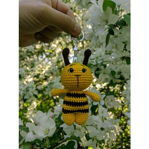 Брелок, желтый, коричневый