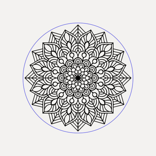 Изображение товара Mr.Painter SWS-25-TP08 сургучная печать 52 мандала - художественный штамп для документов