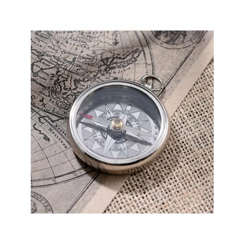 Компас в чехле 'Классика' латунь 7,5х7х3 см