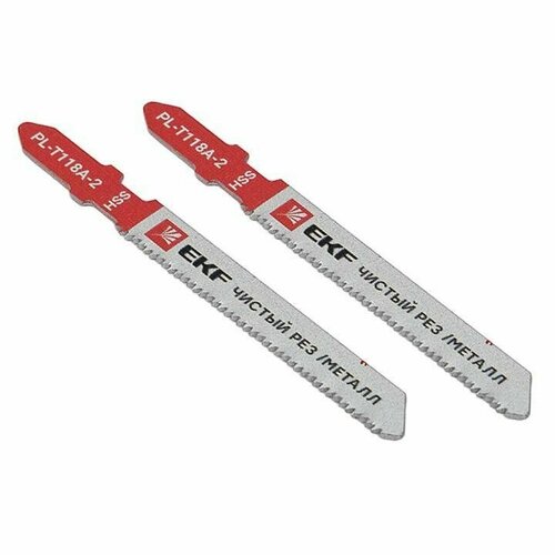 Пилка для электролобзика прямые T118A чистовой рез по металлуHSS уп2шт Expert EKF pl-t118a-2 209₽
