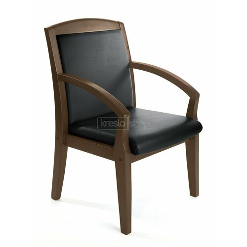 Конференц-кресло Senator Senator 2019 DAKOTA black Canyon wenge каркас дерево венге, черная натуральная кожа