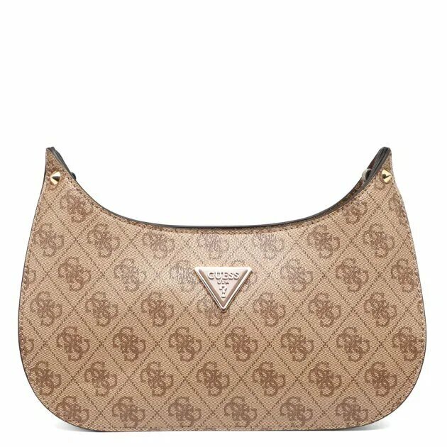 Сумка GUESS, фактура гладкая, бежевый