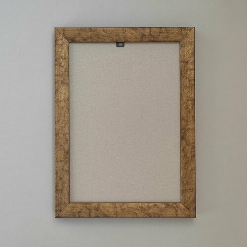 Багетная рама 24x31 см (BR15nb), со стеклом и задником, пластик, цвет: бронза