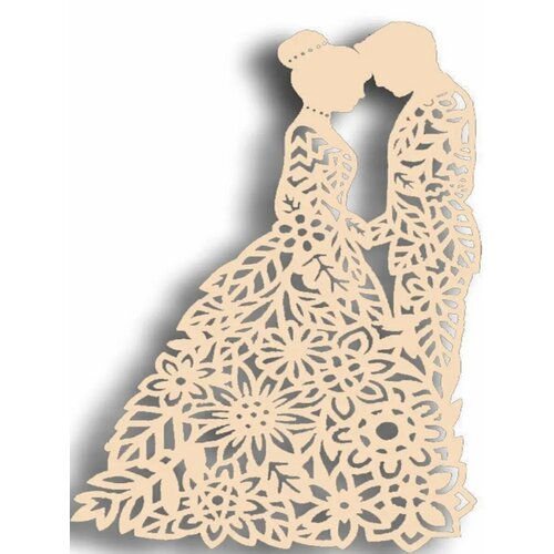 Деревянные заготовки Декупаж Молодожены 1 шт 203₽