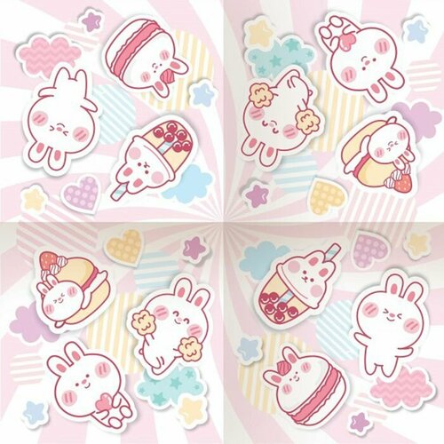 Салфетки бумажные Каваи 33 см33 см набор 12 штук 523₽