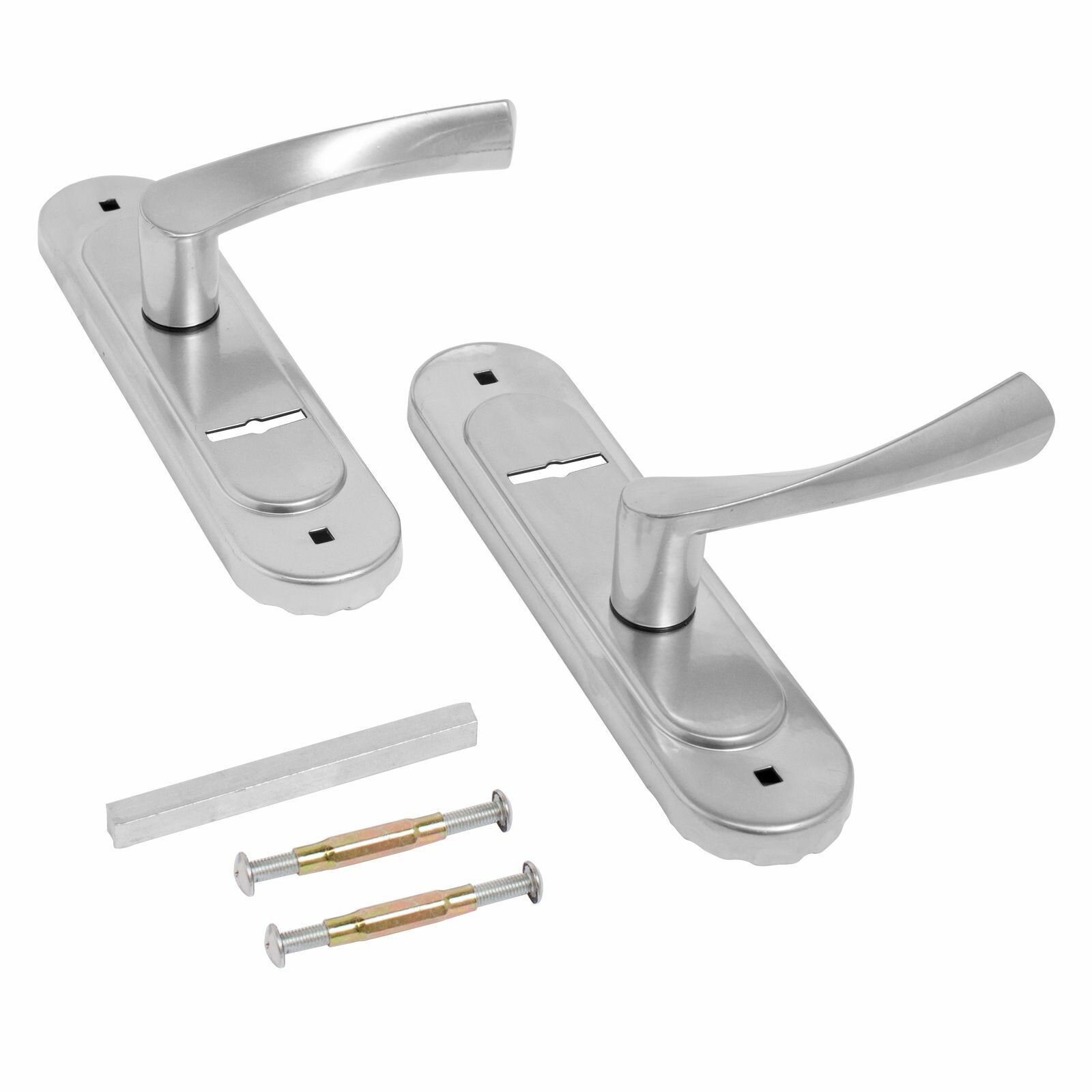 Ручка дверная на планке хром Птимаш к ЗВ9-4.07 — фото 1