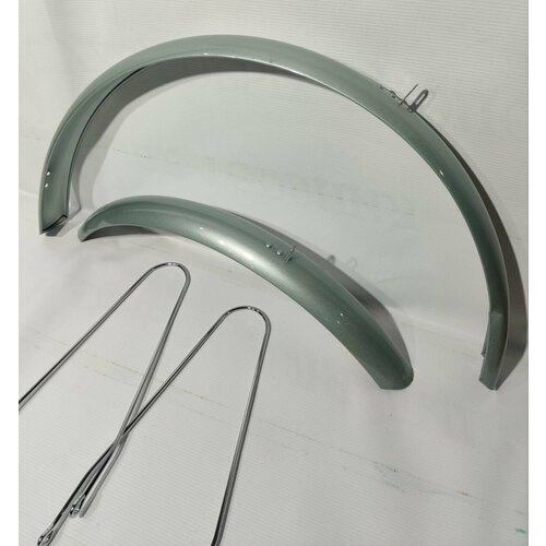 Крылья 24 для дорожного велосипеда без крепежасеребристый 1210₽