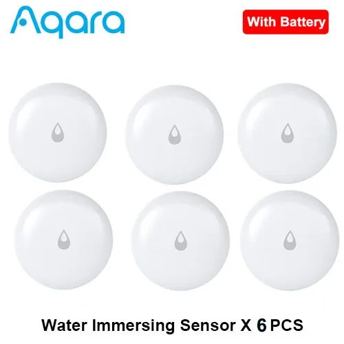 Датчик протечки воды Aqara Zigbee, 6pcs water sensor, Китай