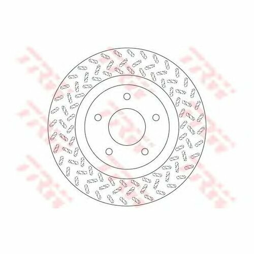 Тормозной диск передний TRW DF6206 для Mitsubishi ASX, Outlander II, III