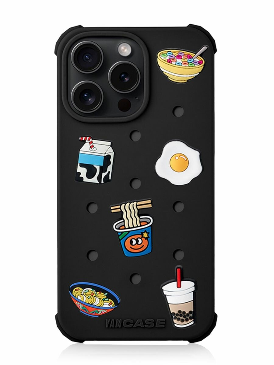 Чехол на iPhone 14 с принтом для jibbitz crocs — фото 1