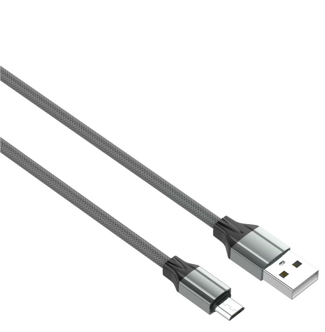 Кабель LDNIO USB - microUSB (LS442), 2 м, 1 шт, серый