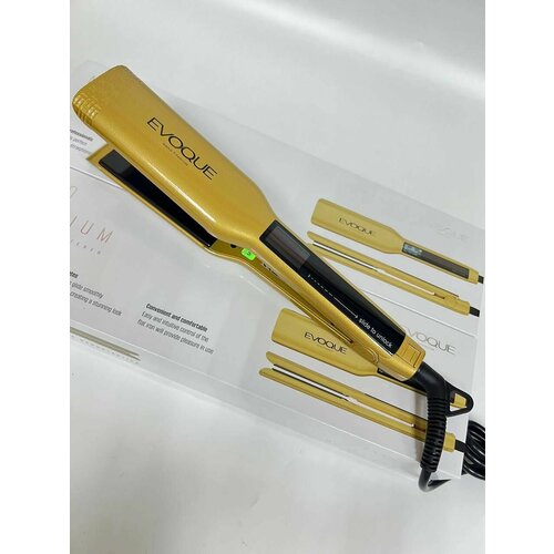 Утюжок EVOQUE выпрямитель с широкими пластинами TouchScreen Nano Titanium Wide Золотой 5150₽