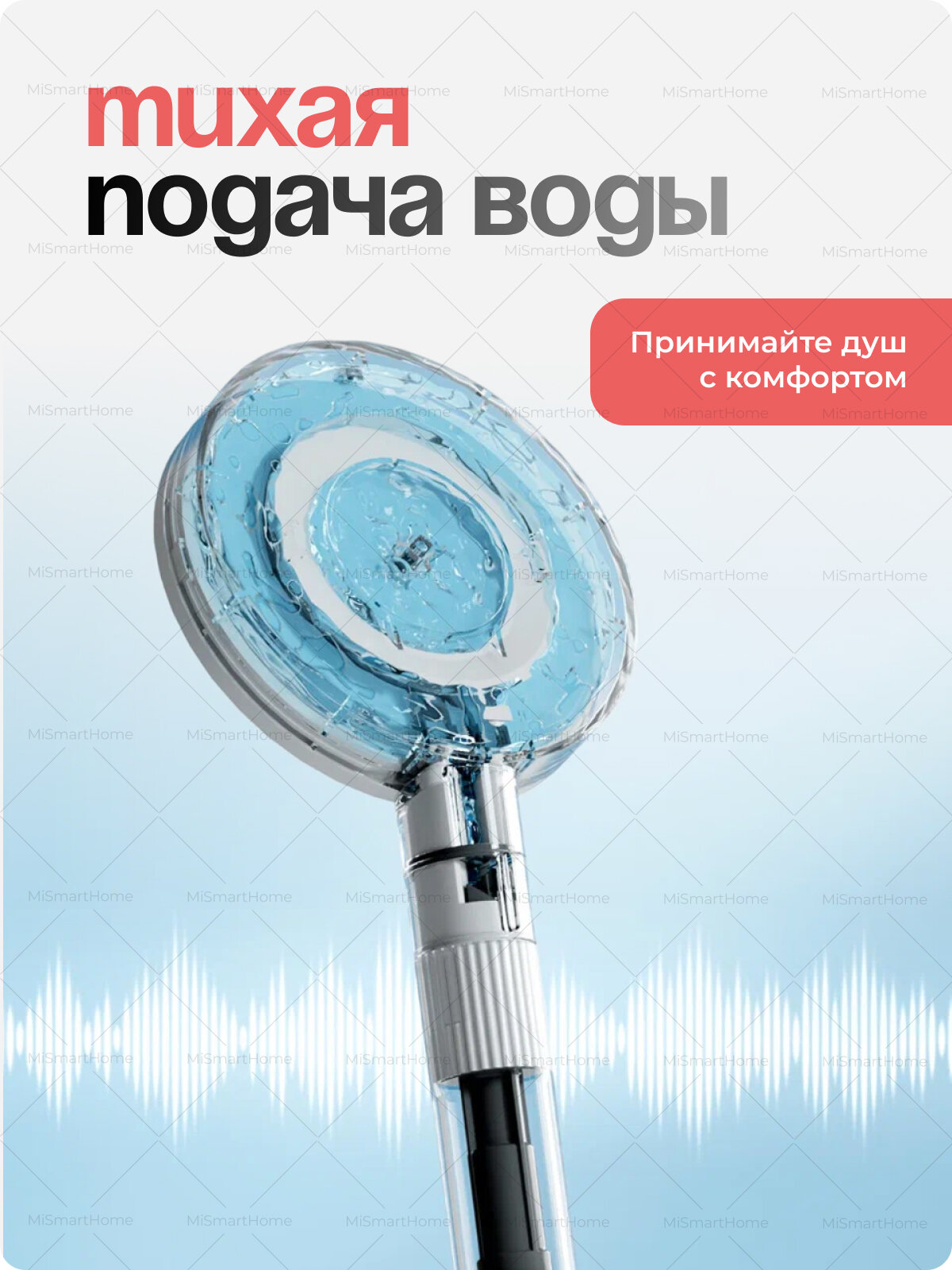 Лейка для душа Xiaomi Mijia Booster Hand Shower (MJZYSCHS01DB) — фото 1