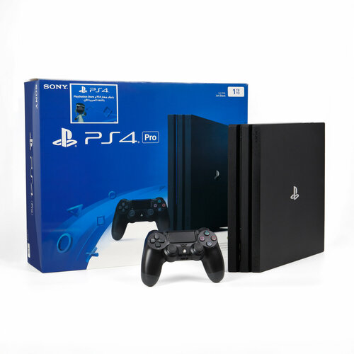 Игровая консоль Sony PlayStation 4 Pro черная с 1 ТБ HDD поддержка 4K 3896300₽