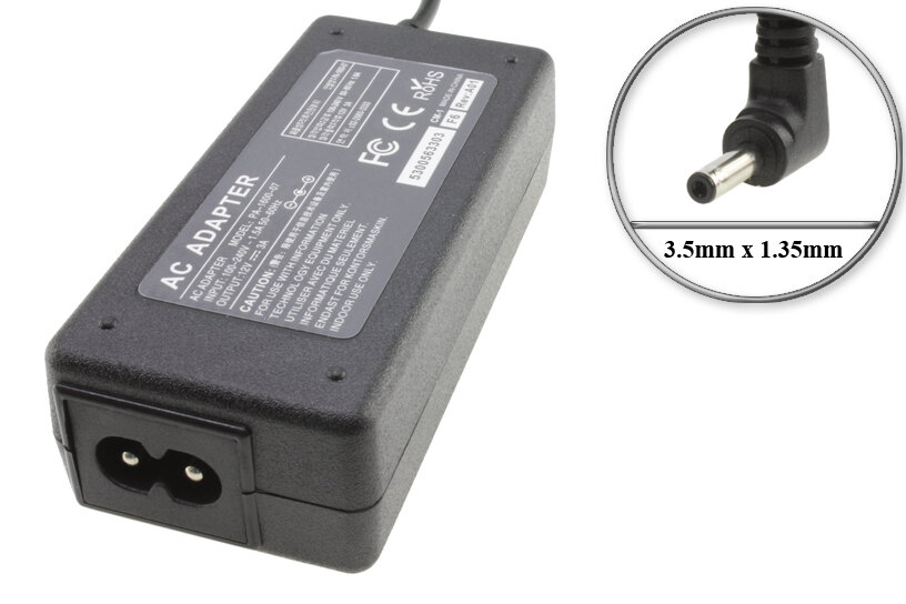 Адаптер (блок) питания 12V 3A 36W 3.5mm x 1.35mm отделяемый шнур зарядное устройство для ноутбука Prestigio; планшета и др.