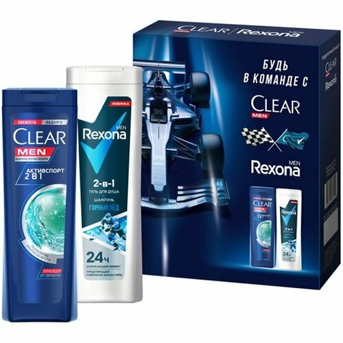 Подарочный набор Clear REXONA MEN Спорт шампуньгель 2в1 670₽