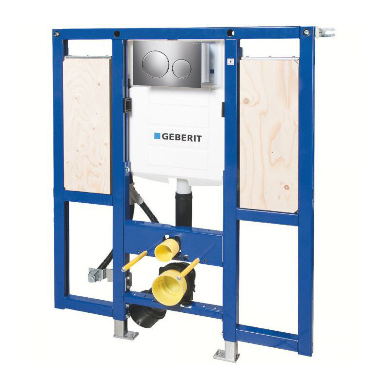 Инсталляция для унитаза Geberit Duofix 111.375.00.5 с кнопкой 115.882. KH.1 хром