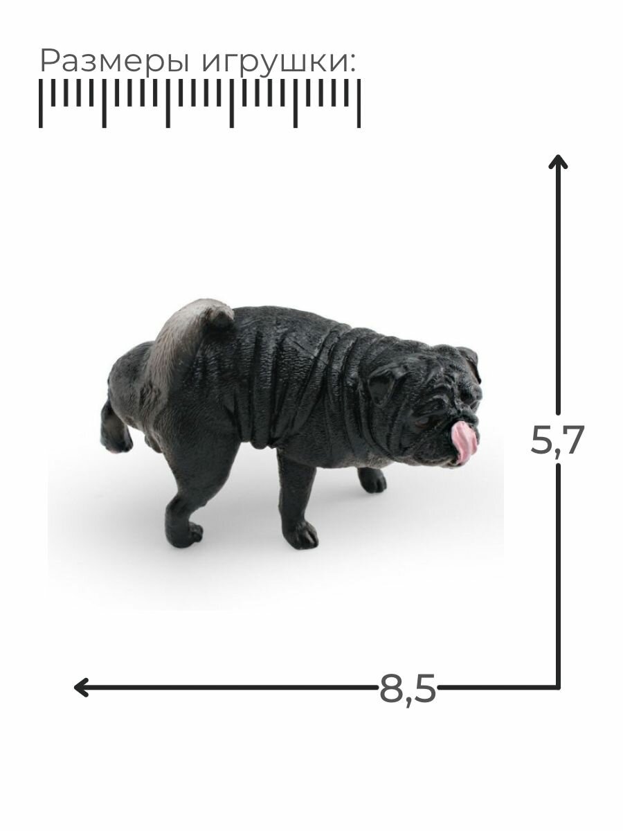 Фигурка Писающий Мопс / Собака игрушка — фото 1