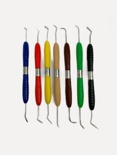 Изображение товара Набор цветных гладилок для композита (7 штук), пластик, металл
