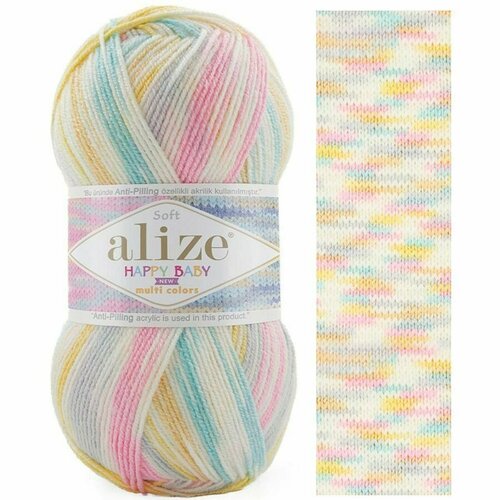 фото Пряжа alize happy baby new multi colors 52995 принт (5 мотков)