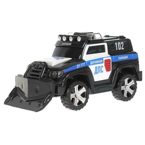 Купить Игрушки Технопарк Машина пластик свет-звук полиция 15 см, черн, кор. Технопарк, черный, металл-пластик, male
